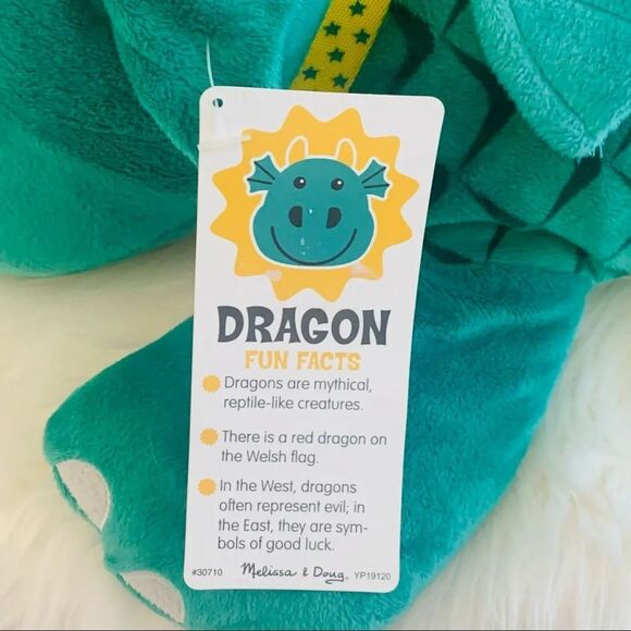 Melissa & Doug Jumbo Winged Dragon Stuffed Animal Plush 28” - Picture 5 of 8